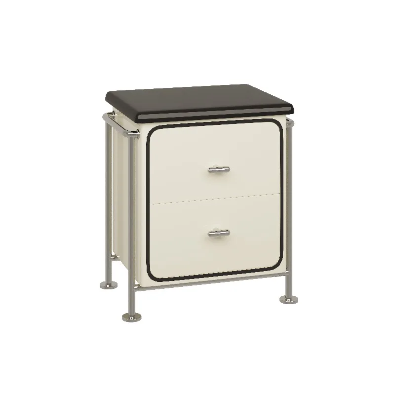 Simple modern milk white bedside table, small apartment living room bedroom bedside table, decorative storage rack