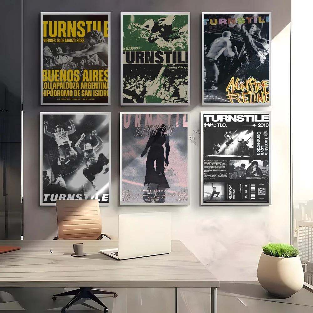 

Rock Band T-Turnstile Poster High-Quality And Affordable Wall Stickers For Dormitory And Living Room Decoration