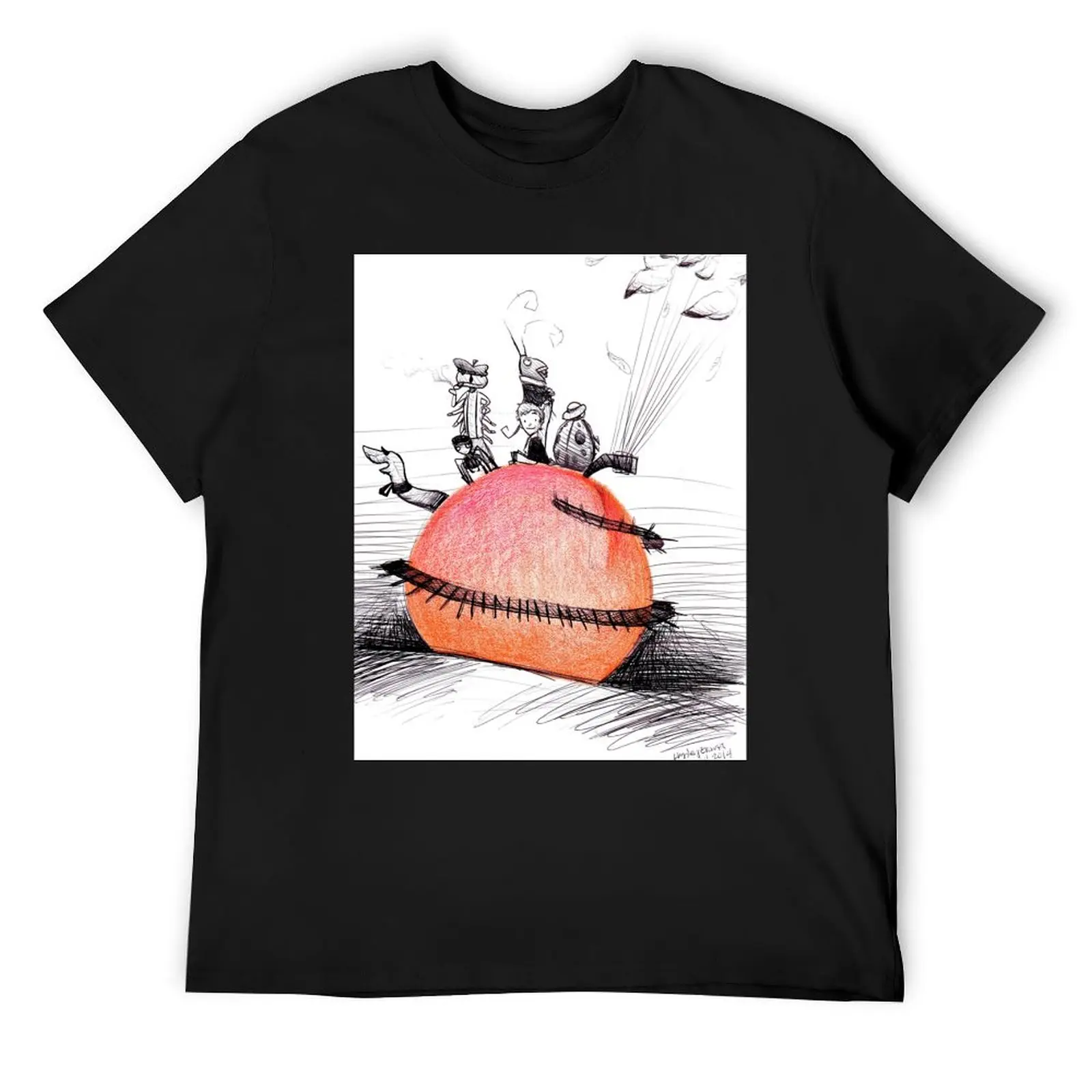 

Not So Giant James and The Peach T-Shirt kawaii clothes shirts graphic basketball graphic tees mens graphic t-shirts hip hop