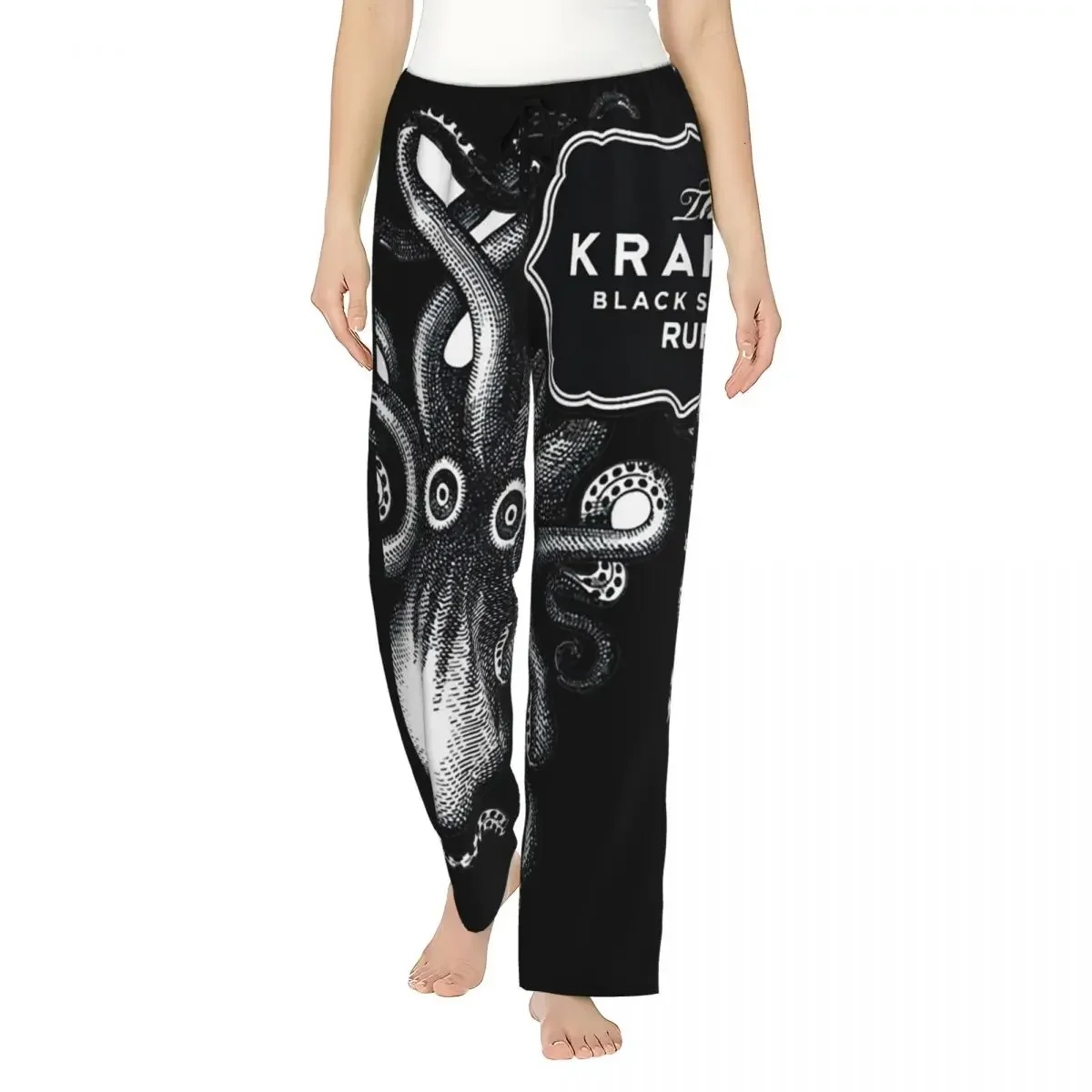 

Женские пижамные брюки Custom Kraken Rum с карманами для отдыха и сна