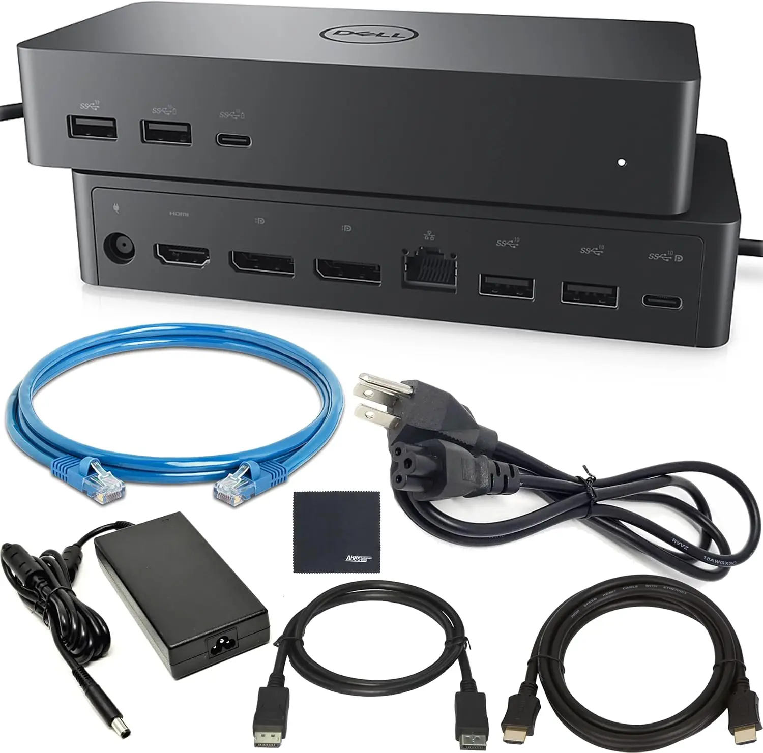 

Universal USB-C Docking Station with HDMI, DisplayPort, Ethernet - Supports Multiple Monitors & Fast Charging