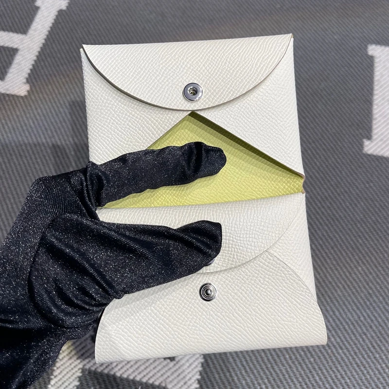 Leather Coin Key Document Bag Practical Chicken Yellow Milkshake White Hard  Genuine Cowhide Wallet  Pouches for Men...