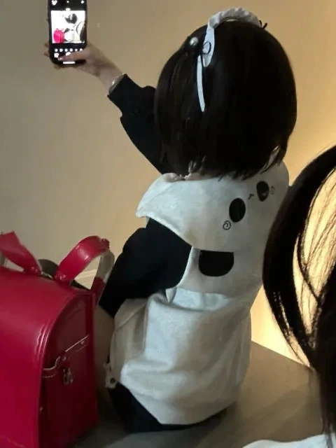 

Thiened Fce Свободный крой с капюшоном Универсальная осенне-зимняя верхняя одежда Мягкая девушка Аниме Sle Повседневный универсальный топ для женщин