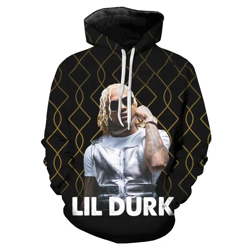 Hot Rapper Lil Durk 3d Print Men/Women Laxity Hoodie Casual Oversized Pullover Fashion Popular Sweatshirt Fashion Men Clothing