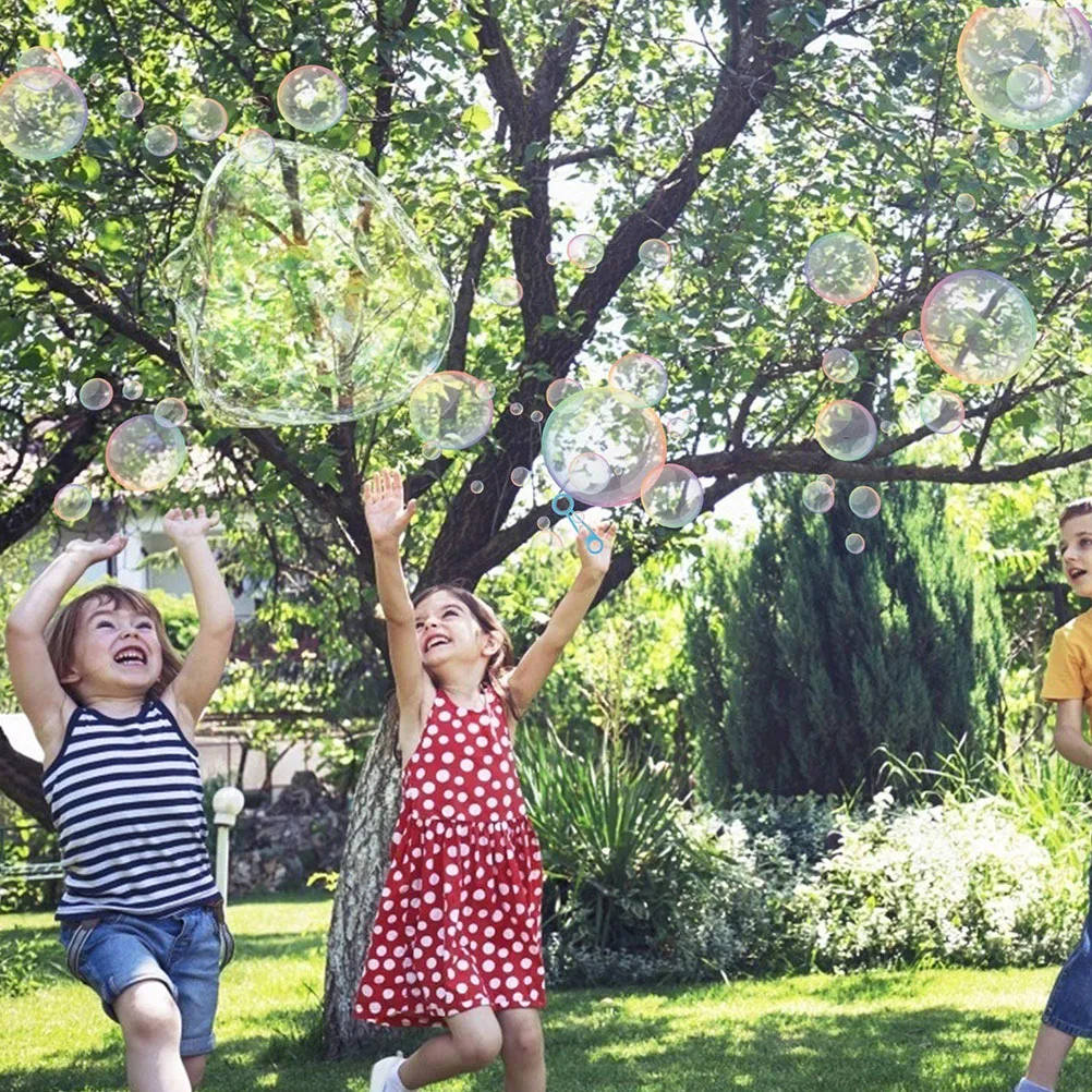 6Pcs Colorful Bubble Wand Set Large Outdoor Bubble Toddlers Party Favor Blowing Giant Bubbles Bubbles Maker