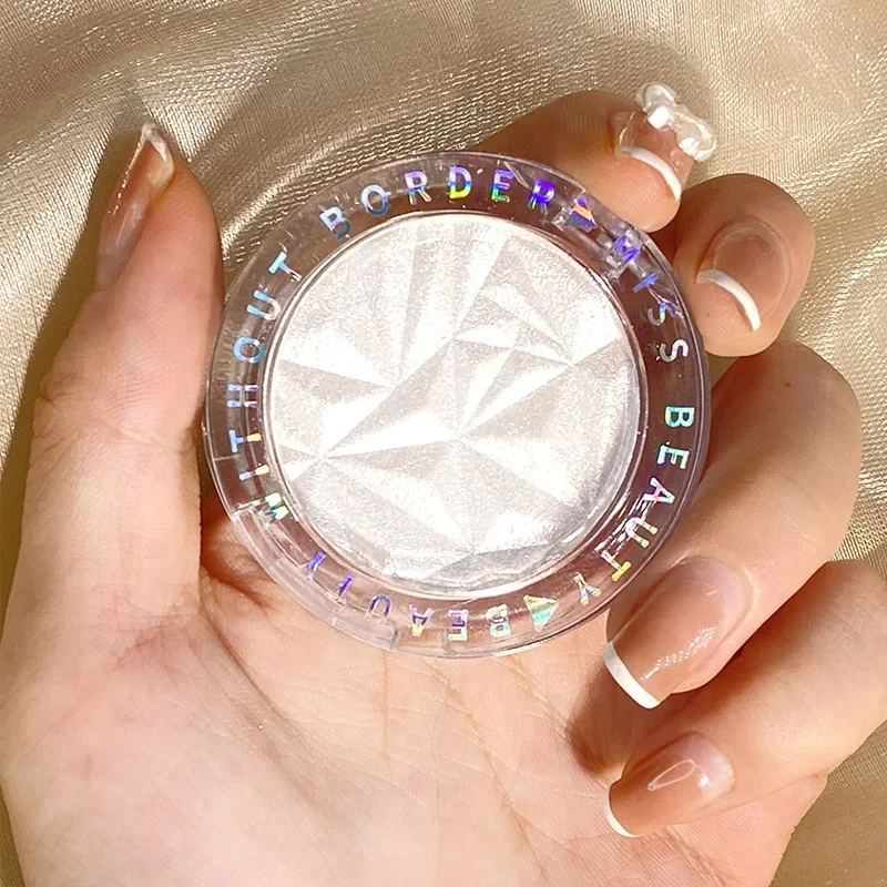 Resaltador de diamante con acabado de purpurina, iluminador de contorno facial, maquillaje, cosmético iluminador ultraconcentrado