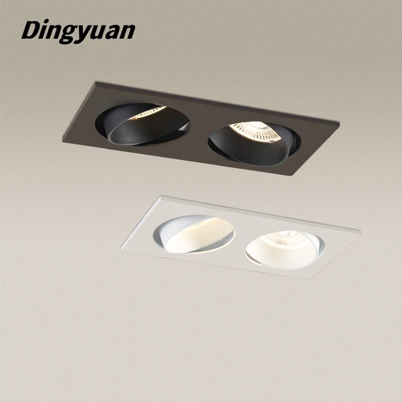 

Recessed dimmable LED Spot lights7W/9W/12W/2X7W/2X9W/2X12W/3X12W COB Anti-Glare Downlight For Home Office Store Indoor AC85-265V