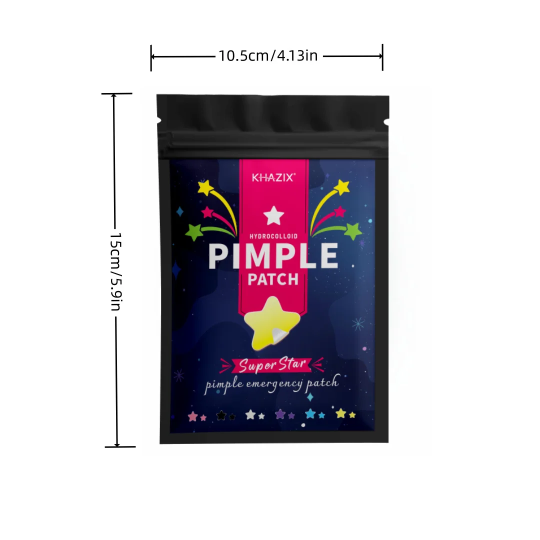 280 قطعة من رقع حب الشباب متعددة الألوان على شكل نجمة، رقع حب الشباب للوجه، رقع حب الشباب المخفية، ورقع البثور، رقيقة جدًا