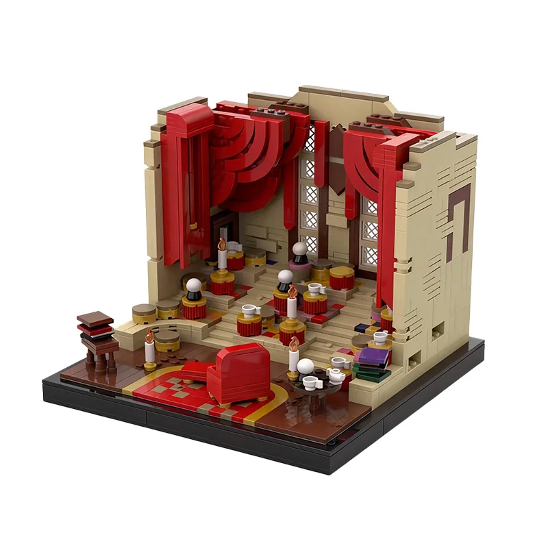 1241 pièces Blocs de construction modulaires personnalisables MOC Salle de divination du Professeur T de la Ville, Jouet créatif DIY pour garçon, Cadeau de Noël