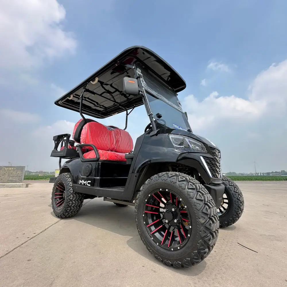 Factory Direct Sales Street Legal Golf Buggy 14 Inch Tires Solar Panels Electric Golf Carts 4 6 Seater off-Road Golf Cart