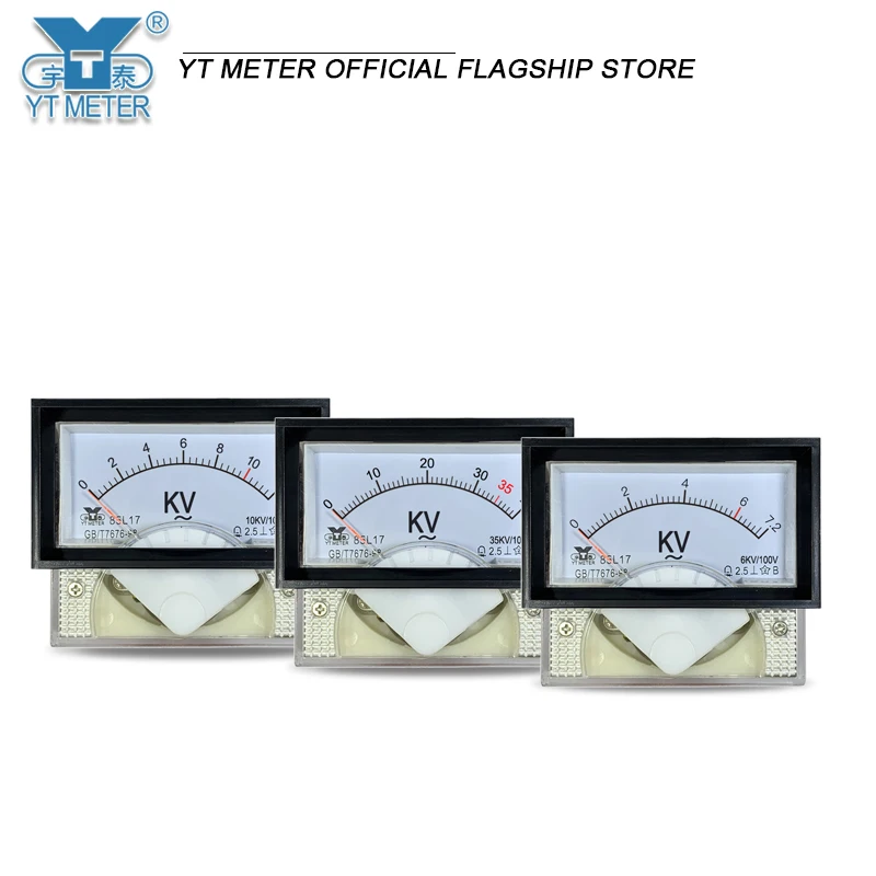 85L17 100V الجهد العالي الفولتميتر 3.6kv 7.2kv 10KV 12KV 40KV مؤشر كيلو فولت متر التيار المتناوب