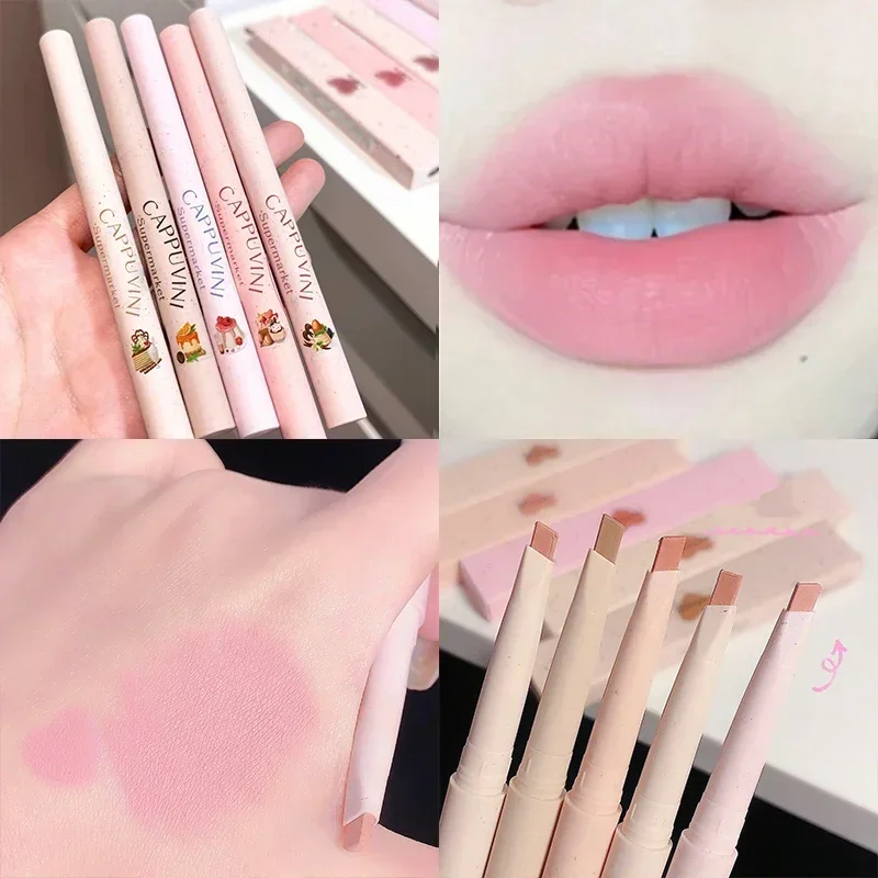 Heallor nackt rosa Lippen tönung Lip liner Make-up wasserdichte Lippen Stick Bleistift Milch matt glatt Lip Liner Stift Lippenstift Konturierung lang