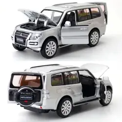 1:32 Mitsubishi Pajero Scale Alloy Die-casting Off-road Vehicle Children's Toy Car Model Sound And Light Pull Back