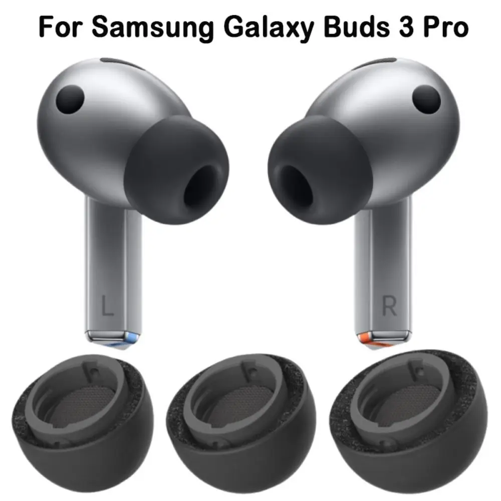 1 Pair Replacement Memory Foam Tips for Samsung Galaxy Buds 3 Pro Eartips Wireless Earbud Anti-Slip Avoid Falling Ear Tips