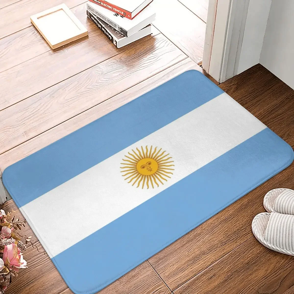 

Flag Of Argentina Doormat Rug Carpet Mat Footpad Polyester Anti-slip Water Oil Proof Front Room Corridor Kitchen Bedroom Toilet