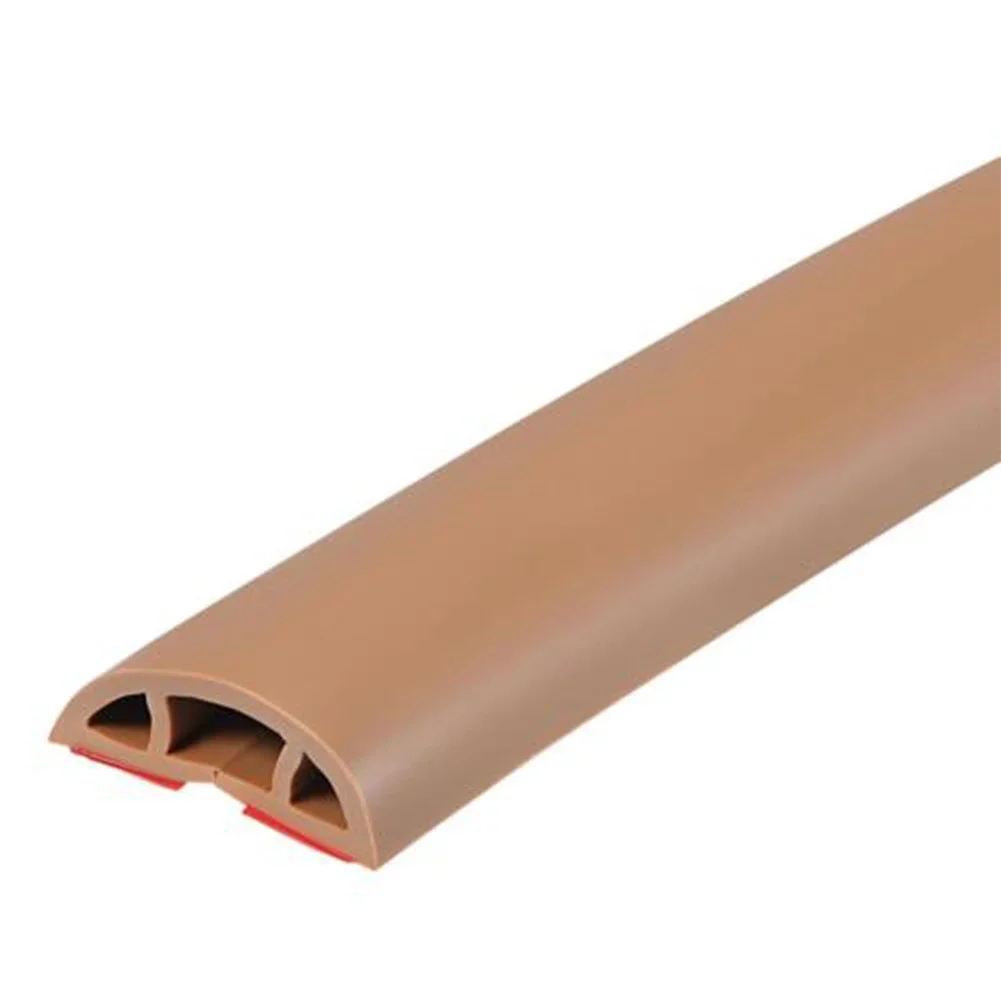 1pcs 3cm Floor Cable Cover PVC Cord Protector Self-Adhesive Cable Protector Extension Electric Wire Duct Slot Cable Management