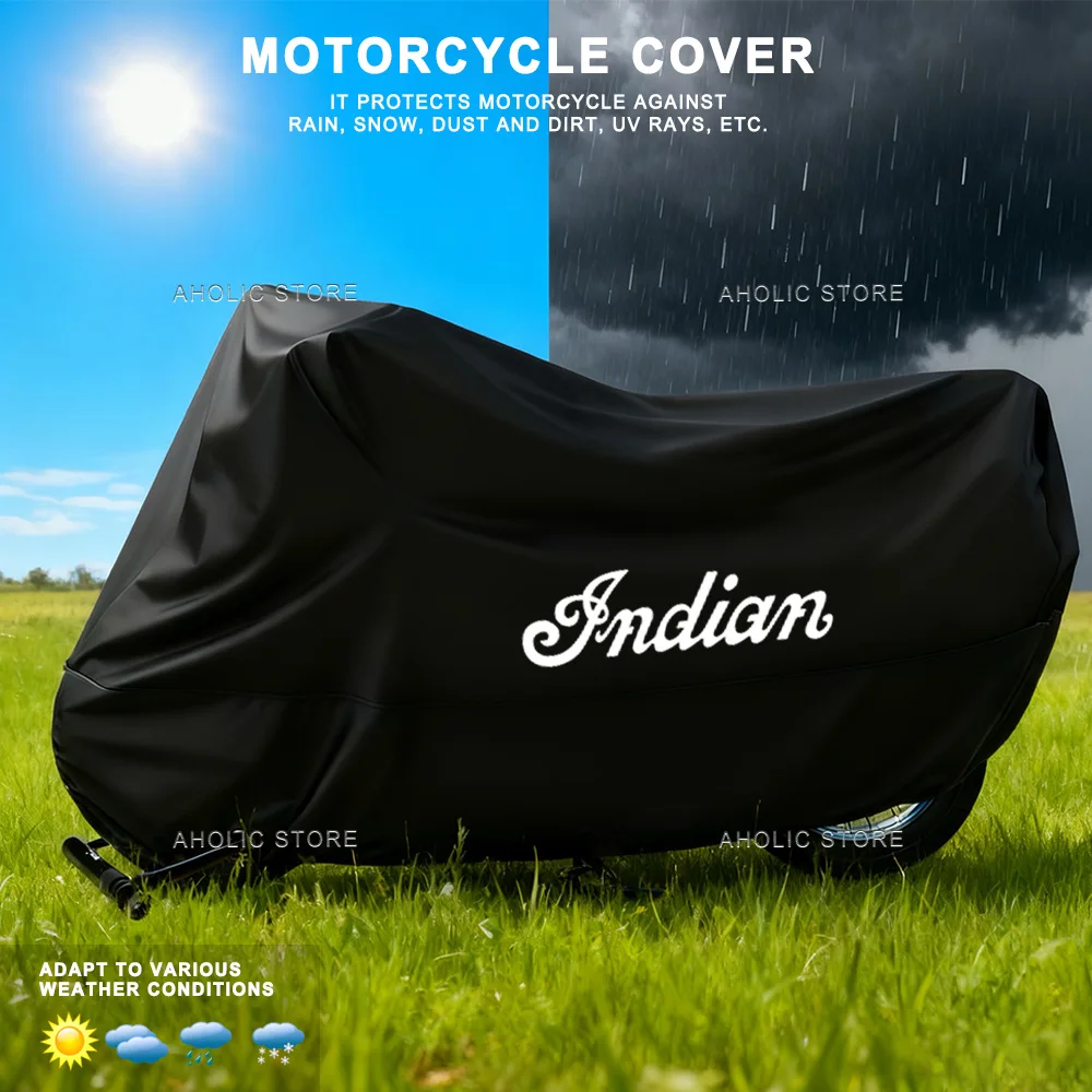 Motorcycle Cover Waterproof Outdoor Oxford cloth Fabric Moto Cover Dustproof UV Protector for Indian FTR Rally Sport 1200 Carbon