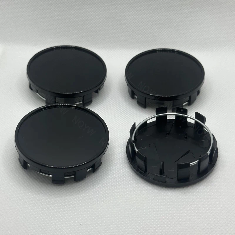 4Pcs/Set 54mm Car Wheels Rim Hub Cap Car Wheel Center Caps Black Silver ABS Plastic Hubcap Dust-proof Covers Auto Accessories