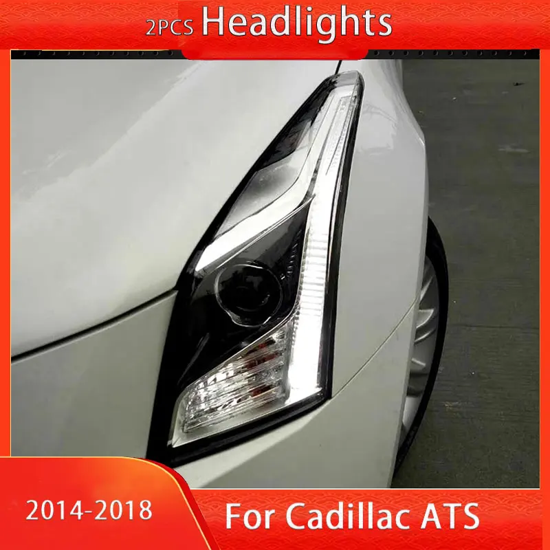 

Car Lights for Cadillac ATS LED Headlight 2014-2018 Headlights ATS-L DRL Turn Signal High Beam Automotive Accessories