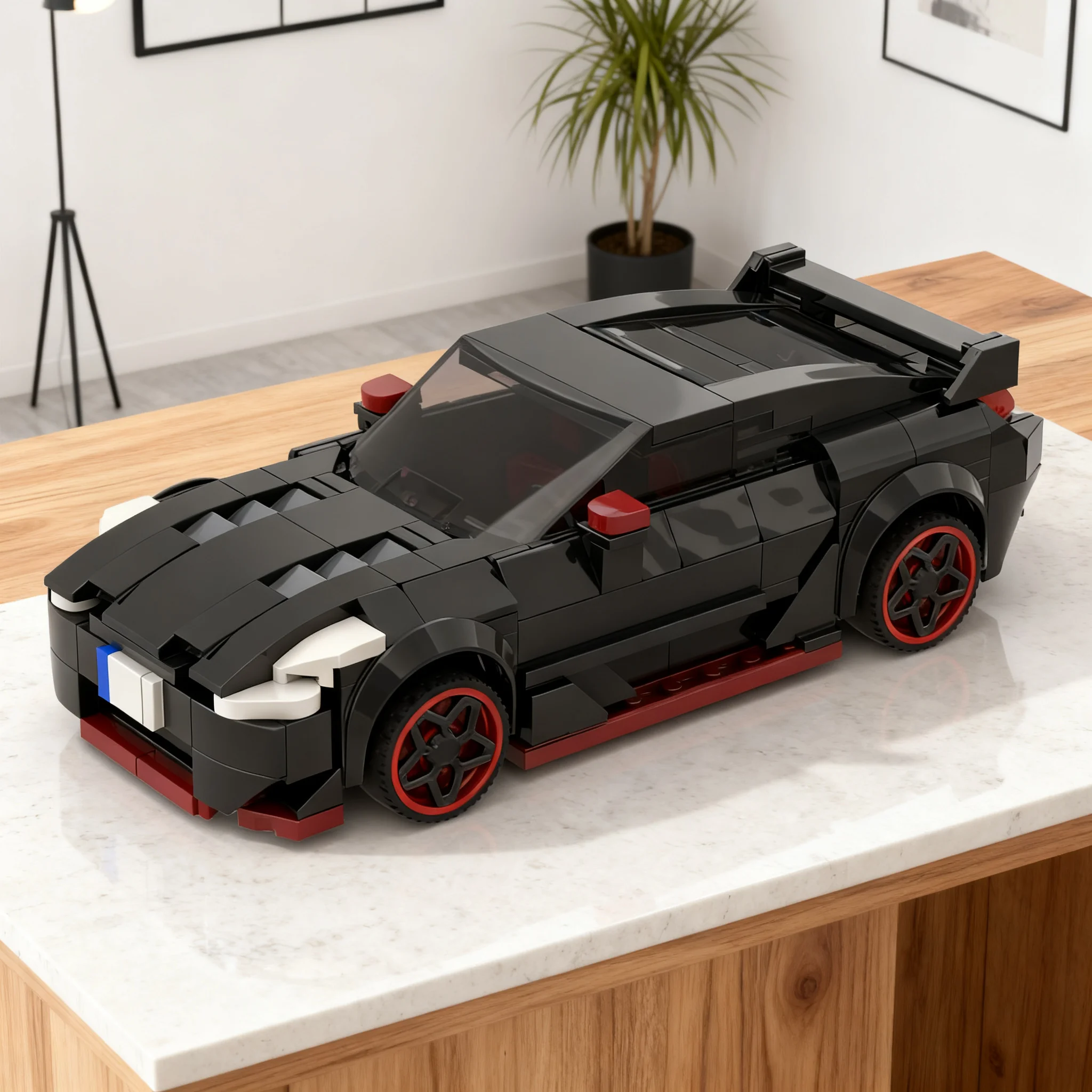 392pcs MOC City Champions Nissanns Z350 Model Building Blocks Christmas Gift Toys Birthday Brick Creative DIY Display Assemble