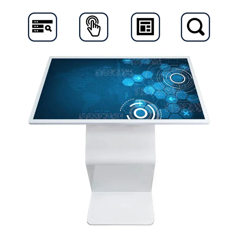 43 Inch K Base Capacitive Touch Screen Android PC All in One Checking Kiosk Podium for Exhibition/ Museum