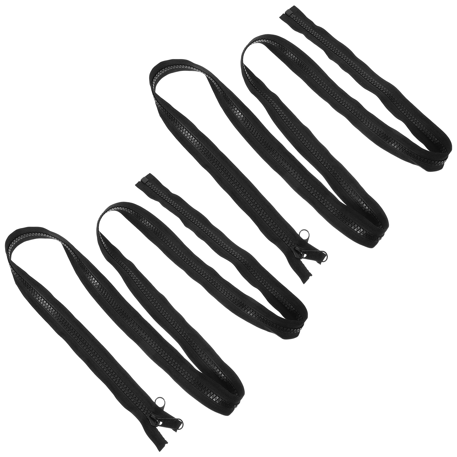 

2pcs Extra Long Double-Side Resin Zipper For Tent Sleeping Bag Suitcase Down Clothing Sewing Accessories Boots Zipper