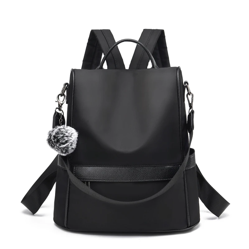 16 inch (40cm) women's backpack, oxford cloth backpack, fashionable casual trend, large capacity travel bag, school bag