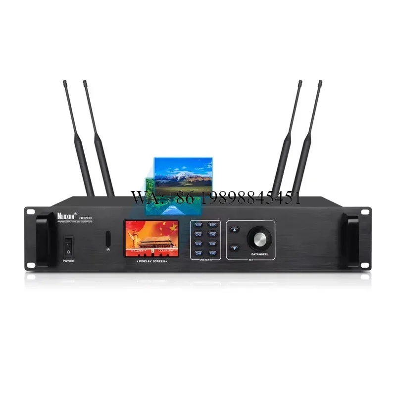 WMWMNU Hot Sell 8-Channel Wireless Digital Detachable Gooseneck UHF IR Professional Microphone Speaker System Audio Sound