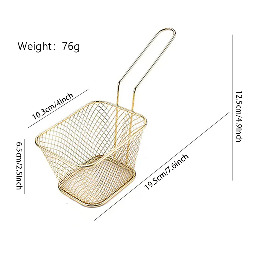 1PC mini French fry basket Creative French fry basket Fried basket snack Fried net basket snack basket Fried chicken basket
