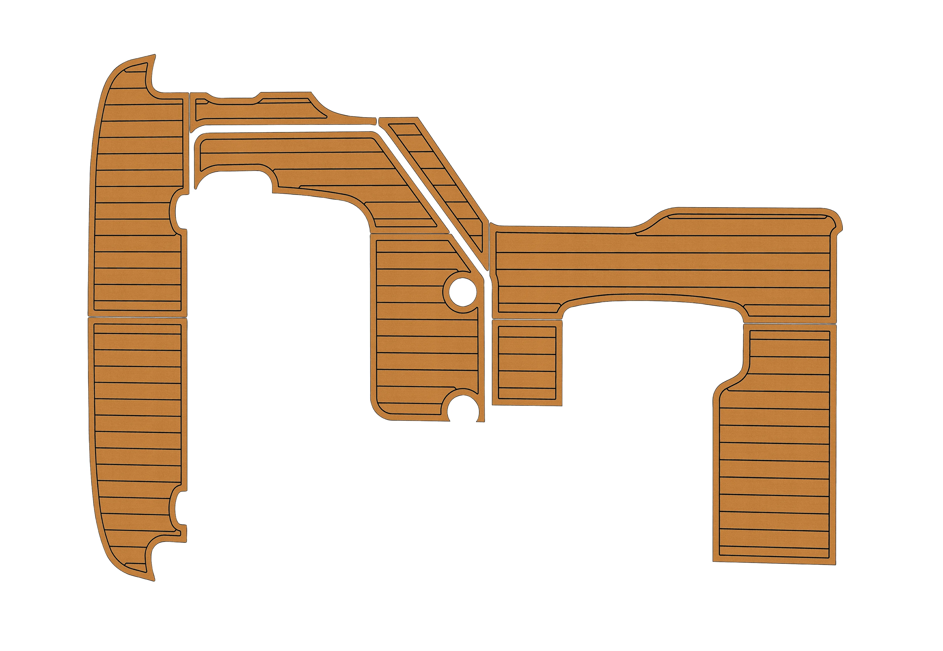 

2009-2013 Bayliner 255 SB 1/4 дюйма, 6 мм, пена EVA, нескользящий морской коврик из тикового дерева из ПВХ, морской коврикjah, водный ковер, морской пол