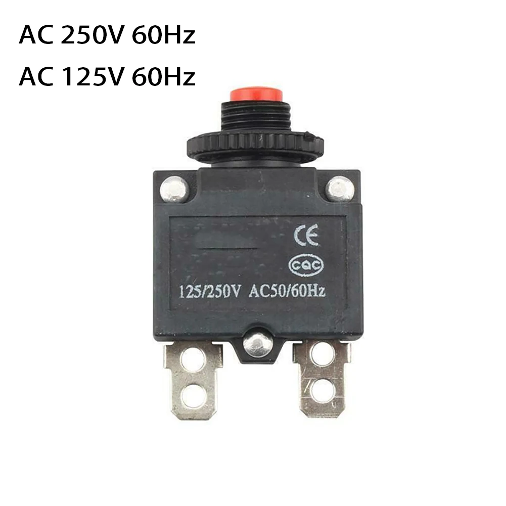 Fuse Protector Switch Electrical Testing 10A Amp Button Fuse HT-01-A WP-01 Overload for reset Thermal Industry