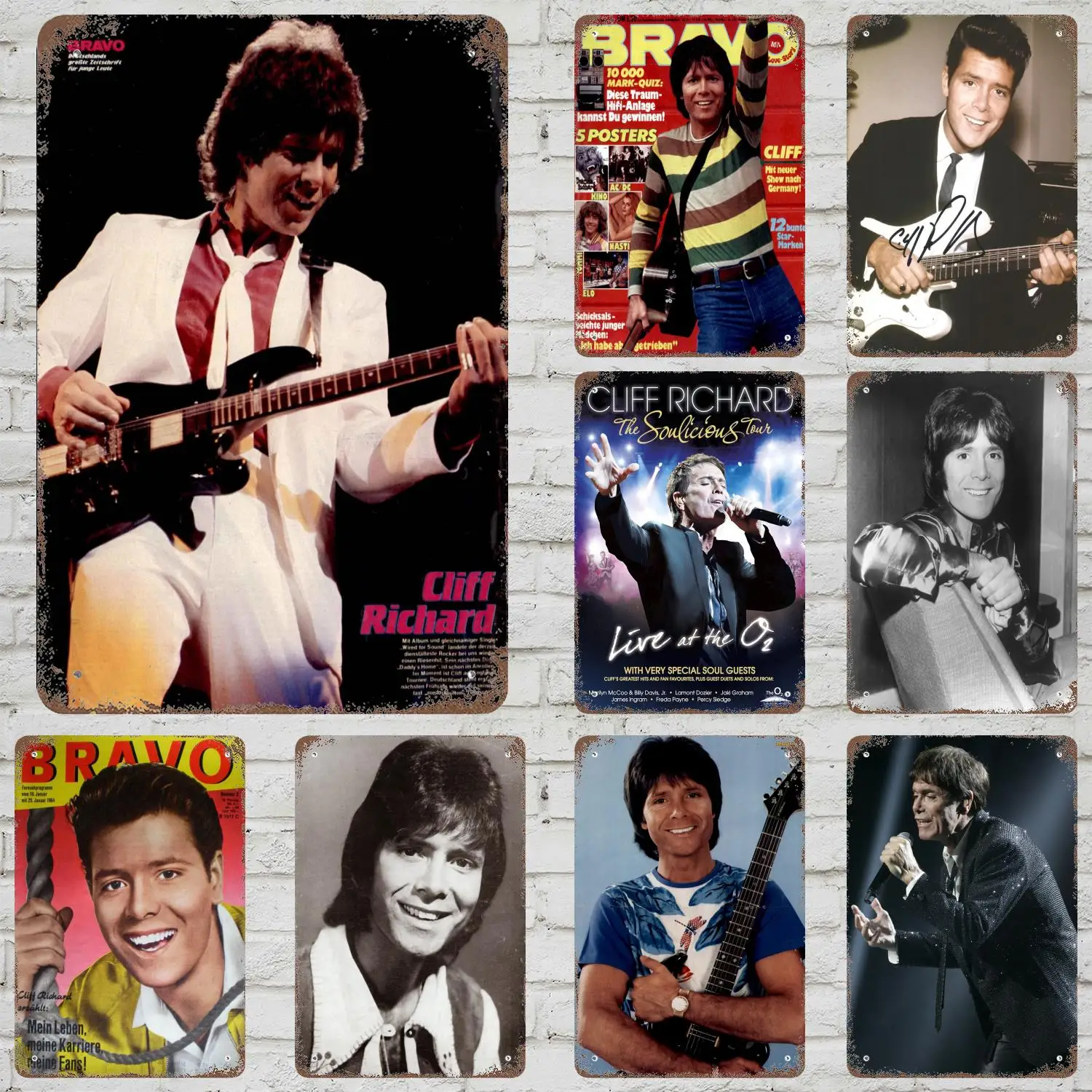 Cliff Richard Classic Poster Rusty Metal Plaque Retro Decorative Plate Bar Man Cave Garage Club Metal Sign Wall Decoration