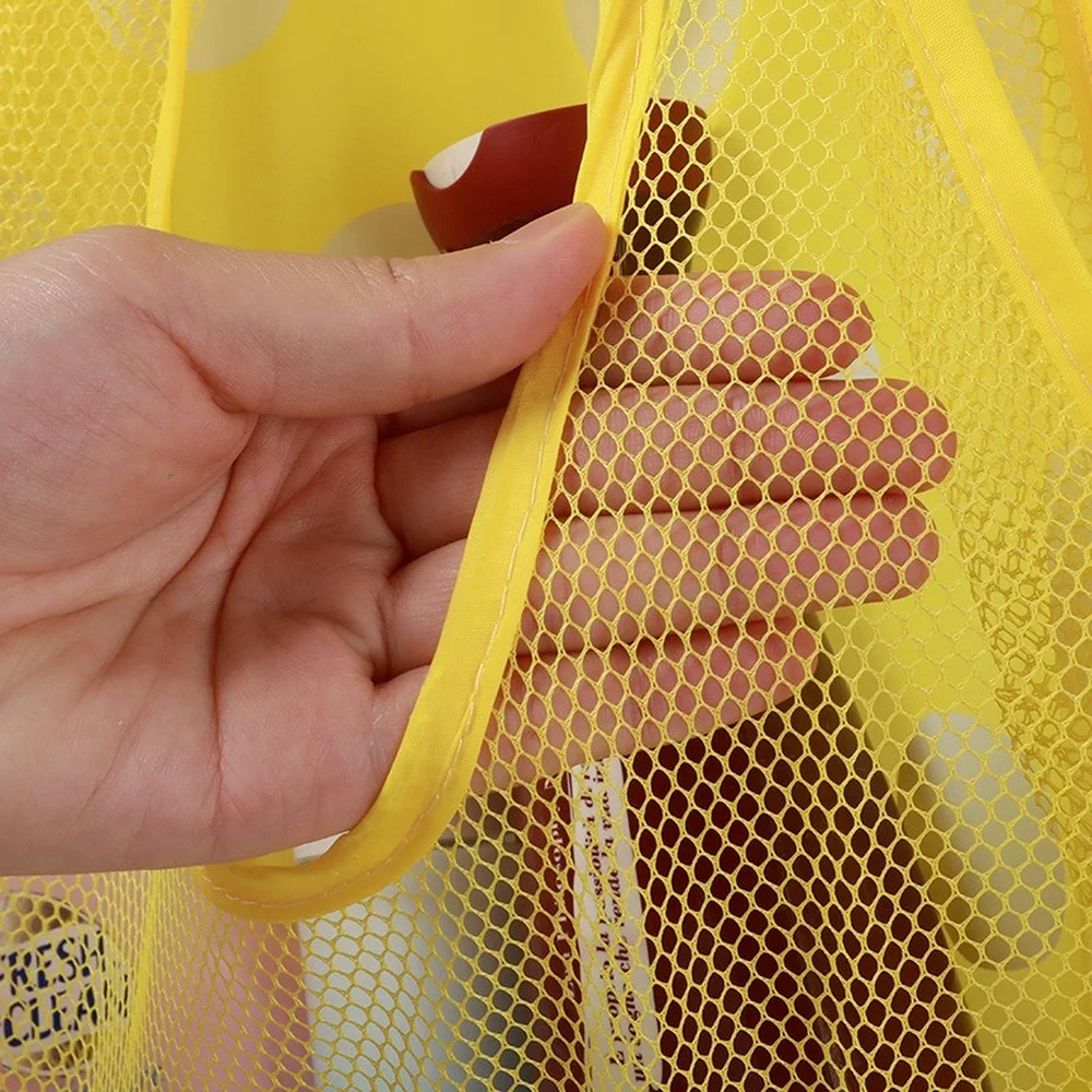 Bolsa de malla para juguetes de bebé, organizador de muñecos, red de juguetes de succión para baño y bañera