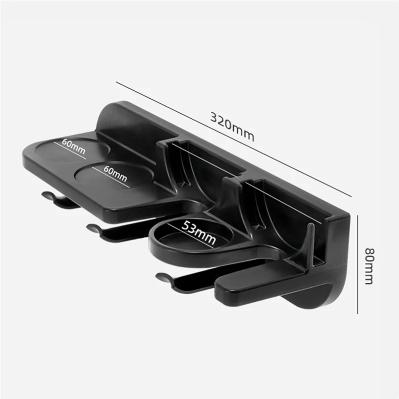 AF93-Rak Penyimpanan Mesin Kopi Tanpa Meninju Mesin Kopi Finishing Wall Stand Powder Cloth Organizer Finishing Wall Stand Du