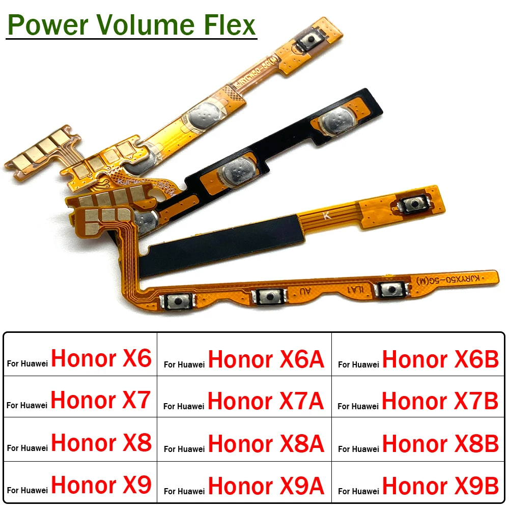 

New Power Switch On Off Volume Key Button Flex Cable For Huawei Honor X5 X6 X6s X6A X6B X7 X7A X7B X8 X8A X8B X9 X9A X9B 4G 5G