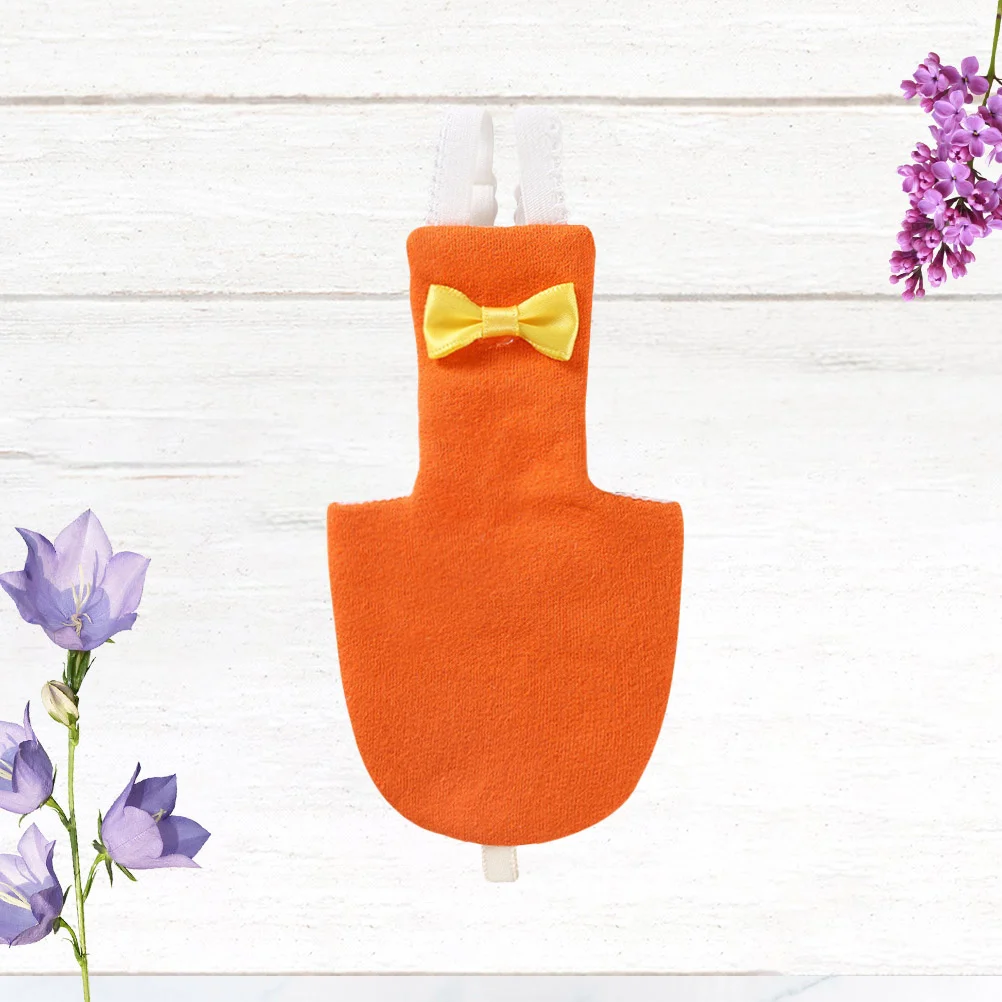 

Pet Bird Clothes Parrot Diaper Adjustable Flight Suit Durable Easy Clean Bowknot Design Fine Workmanship Orange-Xs