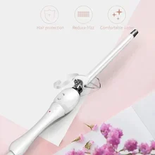 Hair Curling Iron 9mm Curler Wand Professional Curly Tongs Ceramic Electric SalonStyling Tool Small Crimping Iron Waves for Hair
