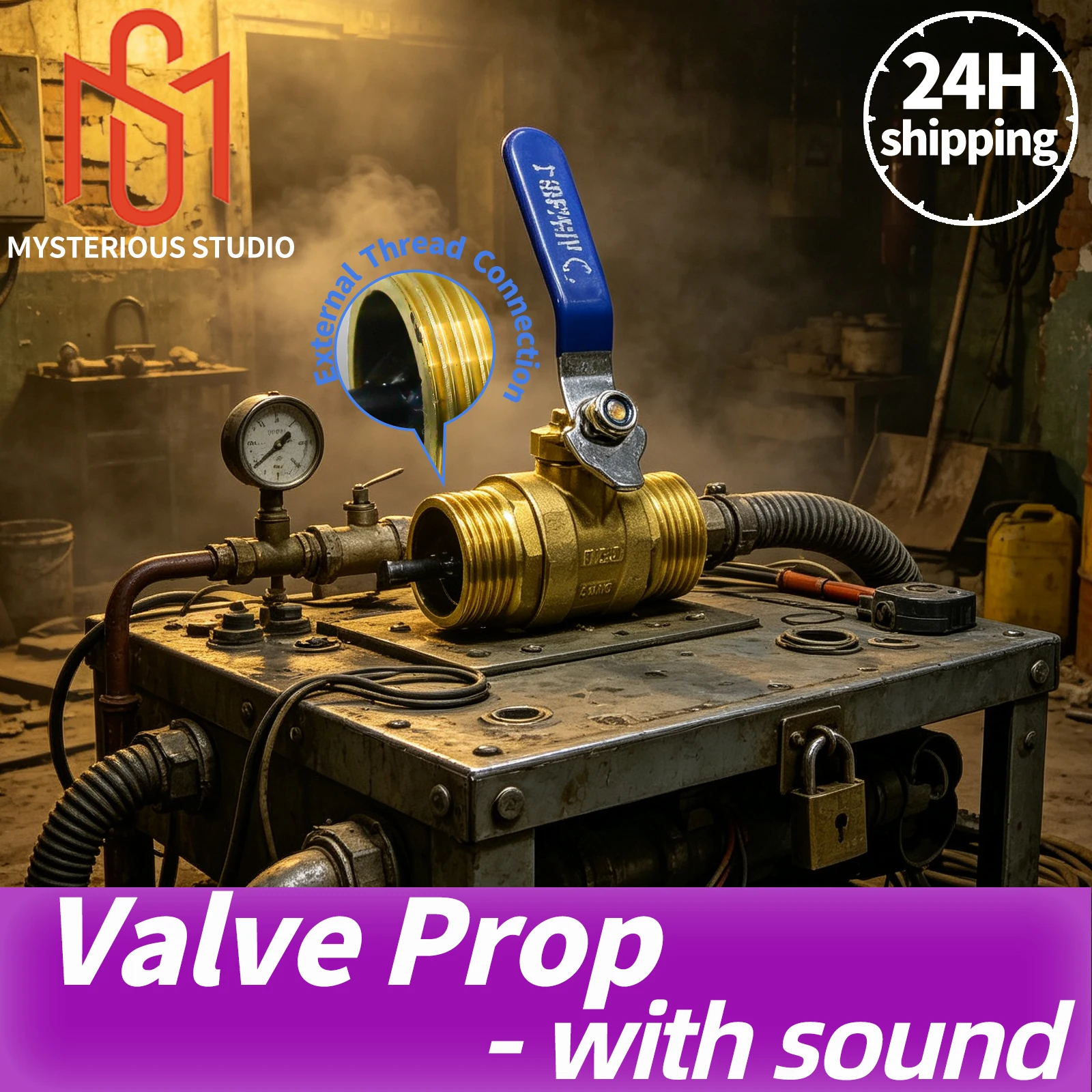 Mysterious Studio Escape  Room Prop Escape Game Mechanism Props Electronic Puzzle 1987  Valve Prop with  Audio