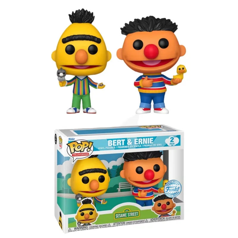 شارع سمسم بيرت وإرني 2 حزمة Funko Pop الفينيل عمل النموذج الأصلي تحصيل النحت الدمى ديكور Q VersionToys الهدايا