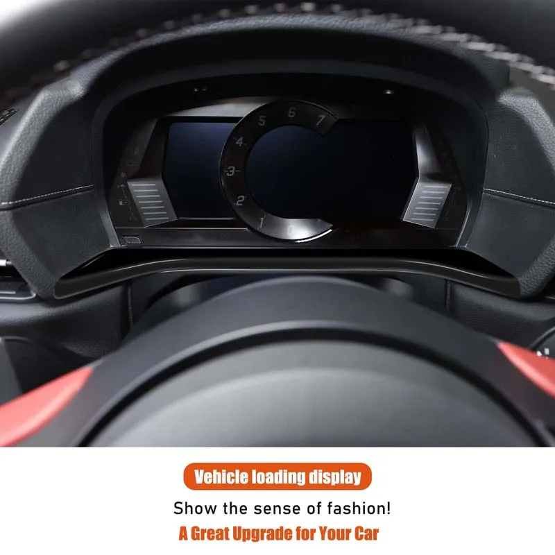 

1Pcs ABS Black For Toyota GR Supra A90 2019-2025+ Car Dashboard Underpanel Decorative Stickers Interior Protection Accessories
