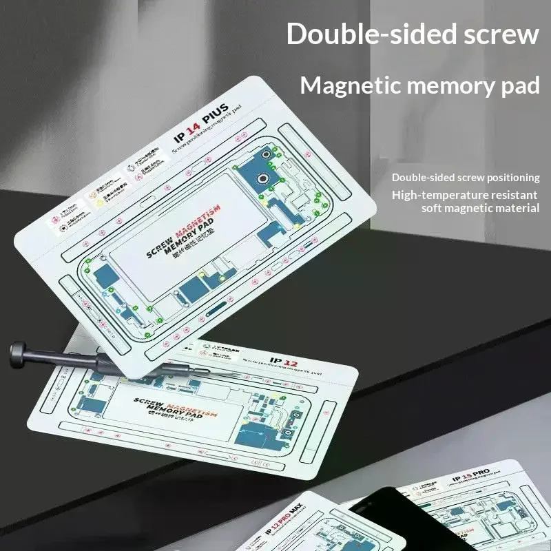 Magnetic Screw Memory Pad With Precise Positioning Soft Magnetic Surface Perfect For Mobile Phone Repair Jobs