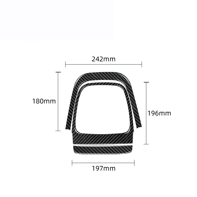 For Chevrolet Sonic 2012 2013 2014 2015 2016 Carbon Fiber / PVC Car Interior Soft Trim Dashboard Storage Box Frame Sticker Cover