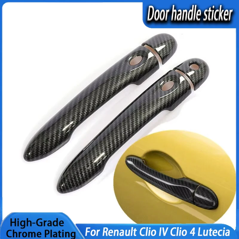 

Carbon Fiber Car Door Handle Cover Accessories For Renault Clio IV Clio 4 Lutecia 2012 2013 2014 2015 2016 2017 2018 2019
