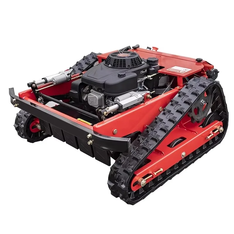 Top Small Commercial Automatic Lawn Mower Robot Simple Design Crawler Remote Control for Farm Grass Rubber Making Machinery