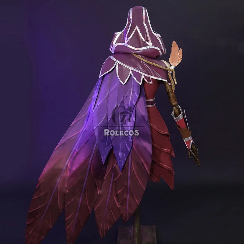 League of Legends Xayah the Rebel Cosplay Costume | Full Set with Cloak for Women Halloween Party 2026 view 4