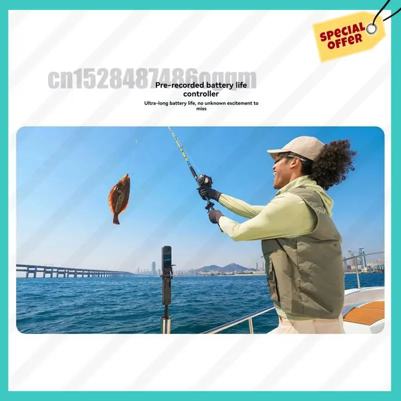 -ABJZ For Insta360 FOMO Power Handle Pre-Recording For Enhanced Photography And Videography Compact And Portable Design