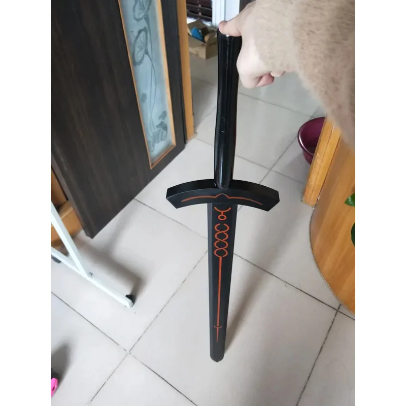 سيف خشبي كوسبلاي ليلي من Fate Stay ، سيف أربندراجون ، إكسكاليبور بالأبيض والأسود ، سلاح الأنمي ، حفلة تنكرية ، مضحك ، صيحات من Fate Stay