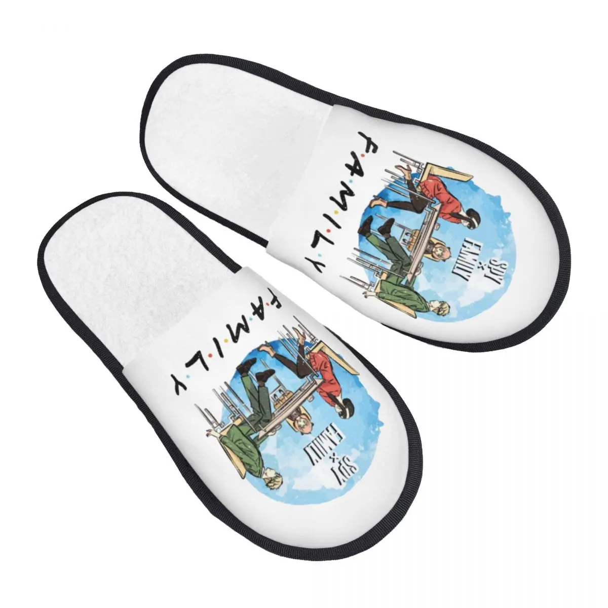 Custom Spy X Family Forger Anime Manga Soft Scuff With Memory Foam Slippers Women Bedroom House Shoes