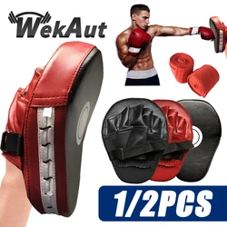 Zakrzywiona podkładka bokserska Muay Thai Hand Target Sanda Kickboxing Training Zagęszczone, odporne na trzęsienie ziemi Focus Rękawice treningowe PU Leather