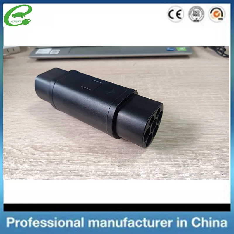 EV Charger Connector Type 2 to GBT Adapter Electric Vehicle Charging Adapter SAE j1772 to IEC62196 EV Charging Adapter 32A 22KW